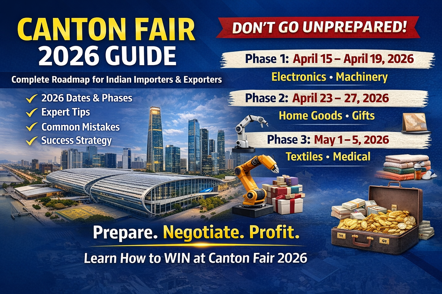 Canton Fair 2026 Guide for Indian Importers | Dates, Phases & Strategy